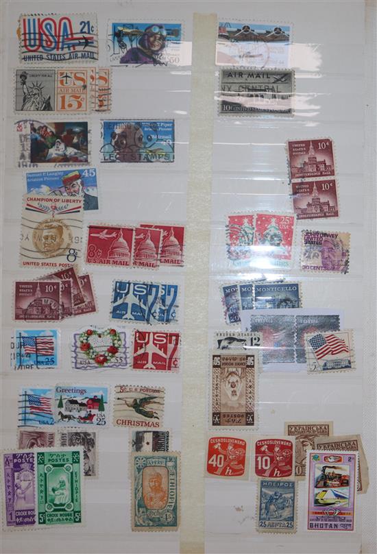 A number of stamp albums